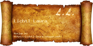 Lichtl Laura névjegykártya